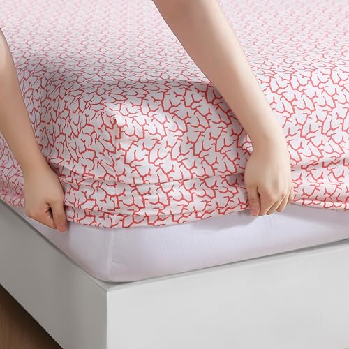 Drap King microfibre Elite Home Hôtel anti-plis corail brûlé