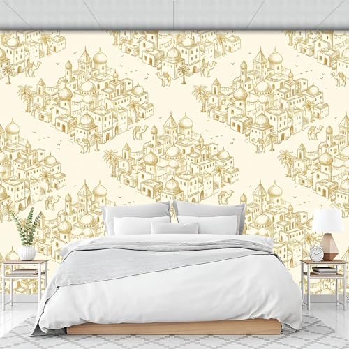 Papier peint architecture de luxe pour chambre parentale
