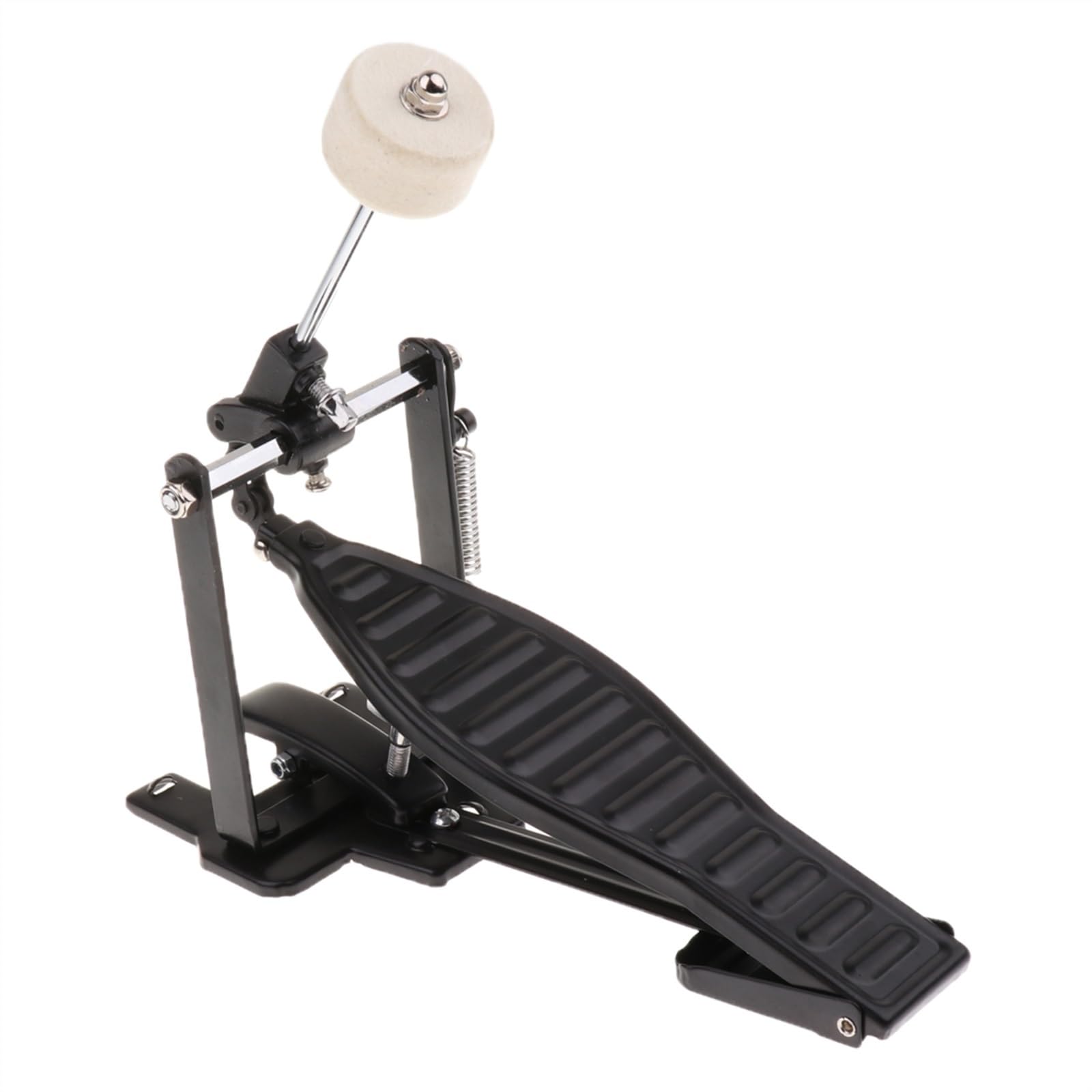 Pedale per grancassa Pedale Singolo Con Tamburo Per Lana Sostituzione Di Strumenti A Percussione Con Trasmissione A Catena Singola (Color : Bk)