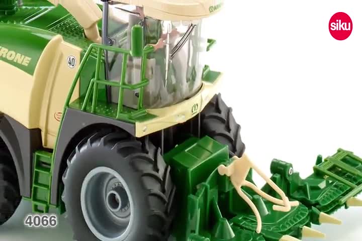siku 4066, Krone BiG X 580 Maishäcksler, 1:32, Metall/Kunststoff, Grün/Beige, Faltbares Maisgestell, Lenkbare… – Bild 8