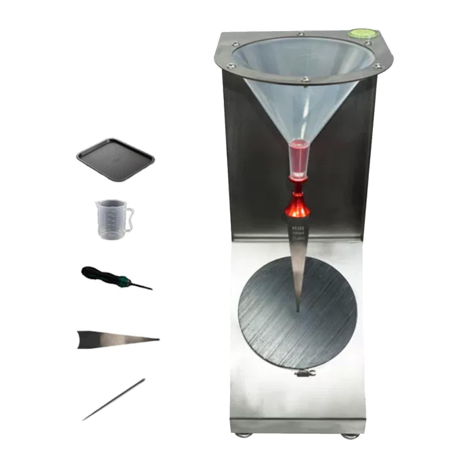 GIZMIT 45° Waterproof Testing Equipment, Textile Fabric Spray Rating Tester, Textile Wetness Tester w/Adjustable Height Knob Nozzle, for Resistance
