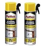 Power Pu Schaum 2 x Pattex 1K Power PU-Schaum-Türen und Zargen 500 ml