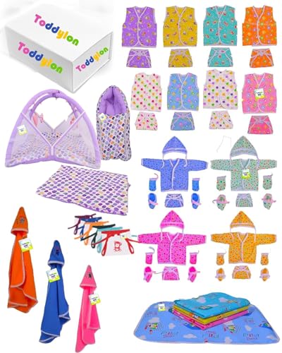 Image of Toddylon 56 in 1 Baby Products All Combo Hospital Essentials Kit (0-6 Months)