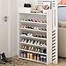 HLY Wielowarstwowy stojak na buty prosty montaż domu gospodarka dom ludzie drzwi małe buty półka półka półka na buty szafka przestrzeń / biały