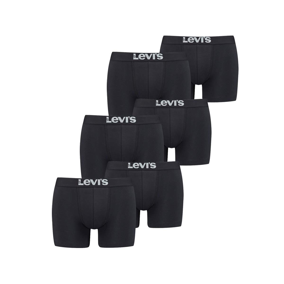 Levi's Men's Boxer Shorts Boxers Briefs Briefs 905001001 6er Pack - Black, XL