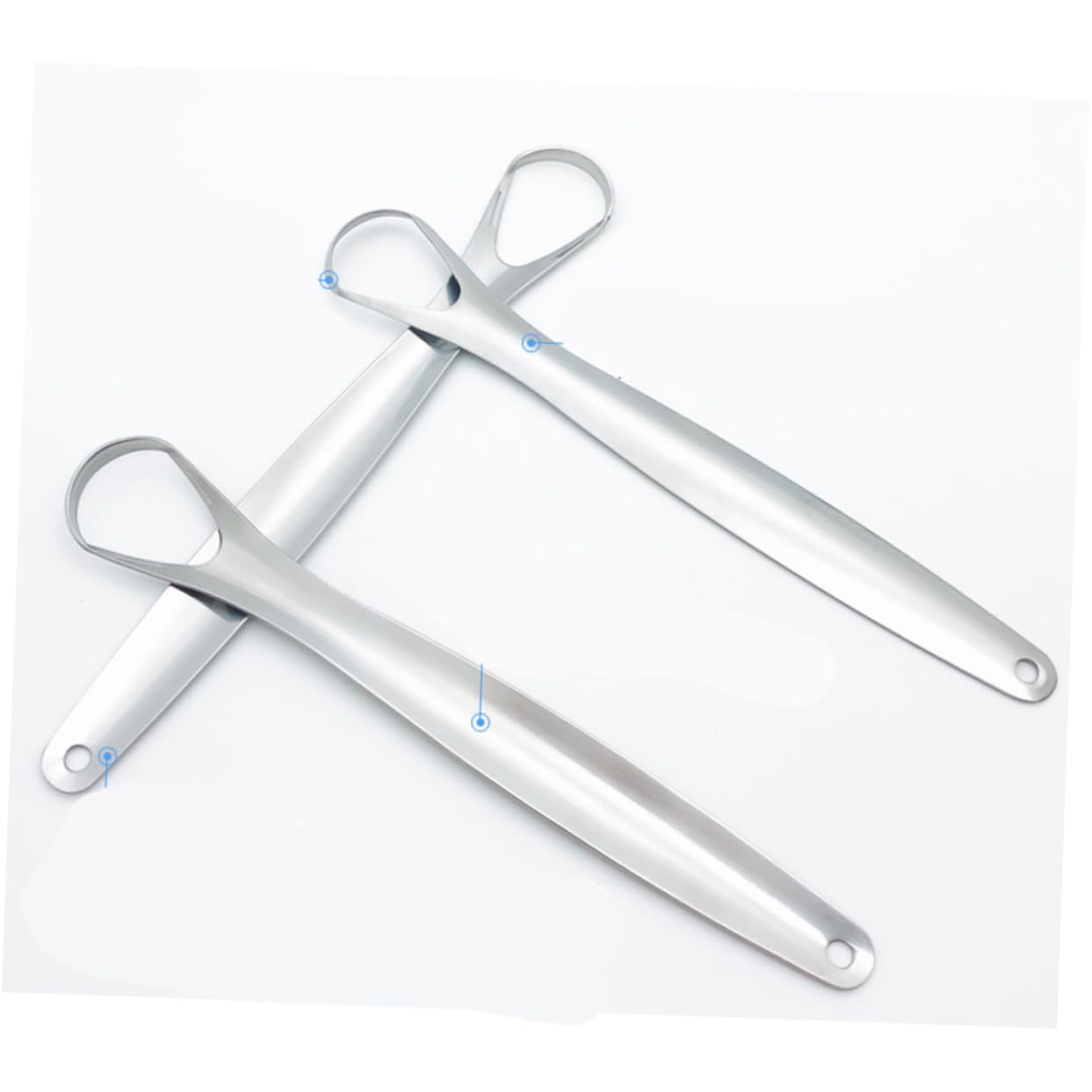 NOLITOY Scraper Set 2pcs Double Side 1pc Spoon Oral Health Tool for Bad Breath