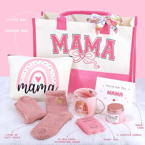 New Mom Gifts for Women, New Mom Care Package After Baby, Postpartum Gifts Basket for Mama，Expecting Mama, First Time Mothers Day Present for New Mommy2