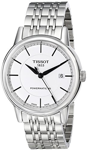 Tissot Herren-Uhren Rund Analog Automatik One Size Silber Edelstahl 32003104