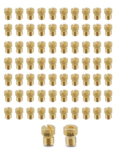 36-181 Main Jet Assortment Kit Replacement Compatible with Holley Carburetor 2010 2300 4010 4011 4150 4160 4500, 64-99, 1/4-32 Threads, 2 Pieces Per Size (72 Pcs)