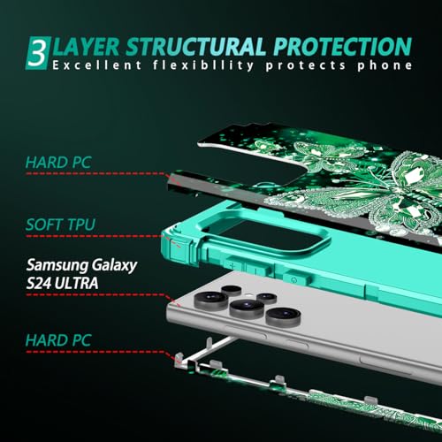 Coque Galaxy S24 Ultra Miqala phosphorescente antichoc à 3 couches - 4
