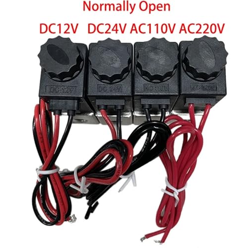 Électrovanne normalement ouverte DC 12V 1/8 NPT pour air
