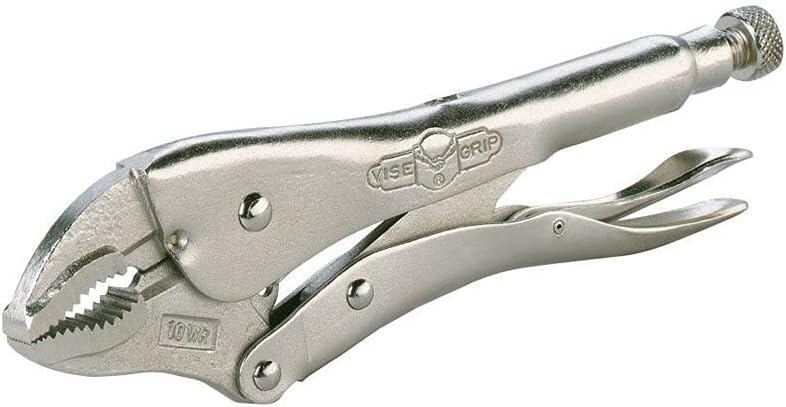 Irwin Vise Grip 0502L3 10" Curved Jaw Locking Pliers With Wire Cutter