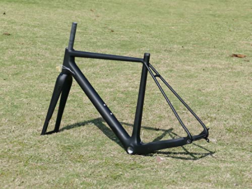 Full Carbon Cyclocross Bike 58Cm 56Cm 54Cm 52Cm 49Cm Frame + Fork + 2 * Axles + Headset + Clamp 31.8Mm + Hanger (58Cm) #TOP5