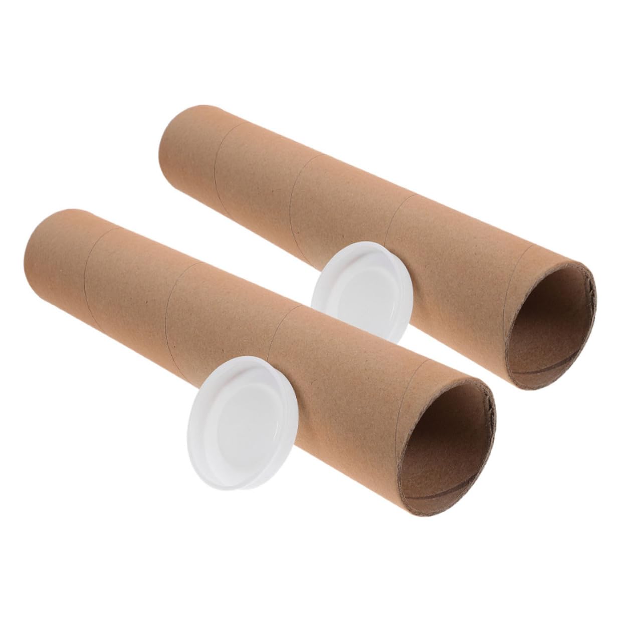 8pièces Tubes Kraft Avec Bouchons De Pour Expédition Stockage Et Documents Posters Et Plans De Épaisseur