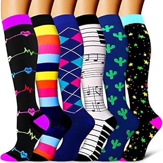 Compression Socks for Women & Men-Best for Running,Nurse,Travel,Varicose Veins,Maternity,Pregnant,Flight Socks