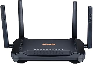 AC1200 Dual Band Gigabit WiFi Router, Long Range Wireless with High Gain 5dBi Antennas, Easy Setup via Smartphone (KW6516)