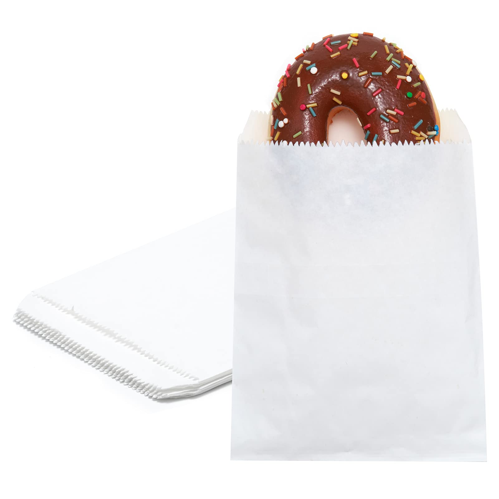 Papiertüten für Bäckerei, Kekse, Leckereien, Snacks, Sandwiches, Popcorn, kleine Geschenkbeutel, 100 Stück Papiertüten für Bäckerei, Kekse, Leckereien, Snacks, Sandwiches, Popcorn, kleine Geschenkbeutel, 100 Stück