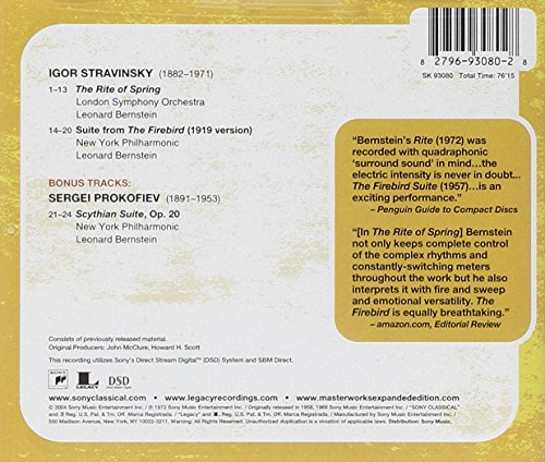 Stravinsky: The Rite of Spring; The Firebird Suite (1919) / Prokofiev: Scythian Suite, Op. 20