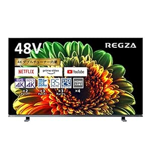 東芝 48V型 有機ELテレビ レグザ 48X8400 4Kチューナー内蔵 外付けHDD W録画対応 (2020年モデル)