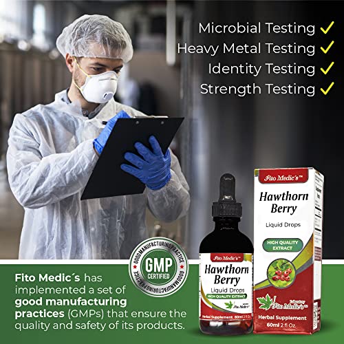 Fito Medic's Lab - Hawthorn Berry -Pure - Hawthorn Extract - Ultra High Absorption, Alcohol Free. #TOP3