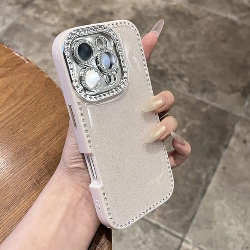 Étui de luxe orné de strass diamant et paillettes pour iPhone 14