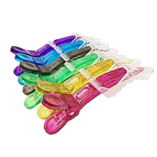 Minalo 6Pcs Plastic Alligator Hair Clips-Transparent Barrettes For Thick Hair-Salon Styling Sectioning Hair Grip-Crocodile Diy Accessories Hairpin For Women And Girls #TOP1