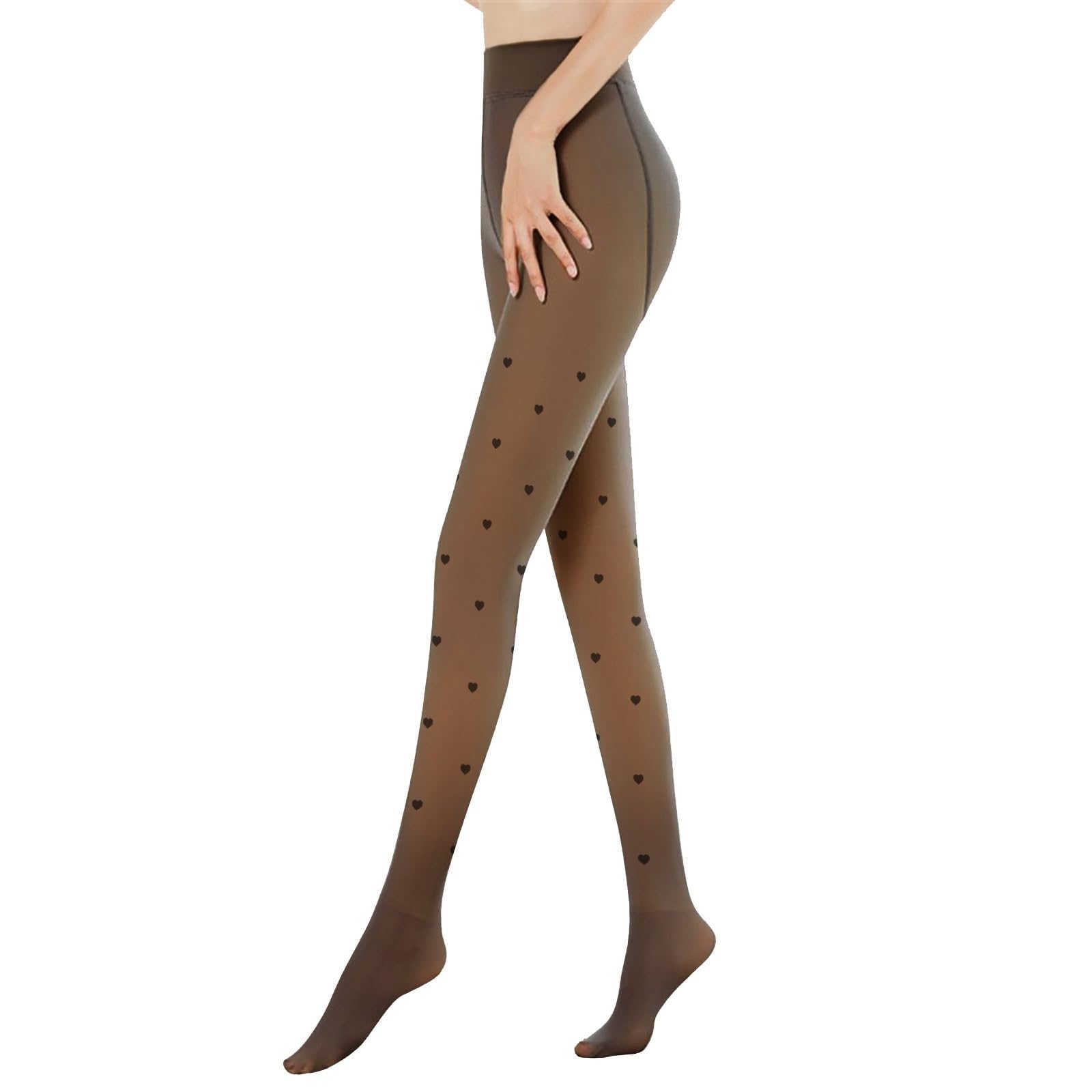 Arkim Collant Termici Donna S/M/L (Linea Di Cucitura Del Cavallo) Calze Termiche Donna Invernali, Collant Felpati Donna Effetto Velato Trasparente Collant Foderati In Pile - 13