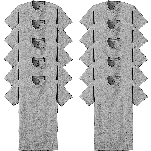 Gildan Ultra Cotton 6 oz. T-Shirt (G200) Pack of 10- SPORT GREY,2XL
