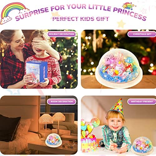 Unicorn Gifts for Girls Age 4-8, Handmade Unicorn Toys Art and Crafts Kits for Girls Age 3-9, Make Your Own Unicorn Room Decor Night Light for Kids, Handmade Birthday Presents Gifts for Age 5-10 Girls