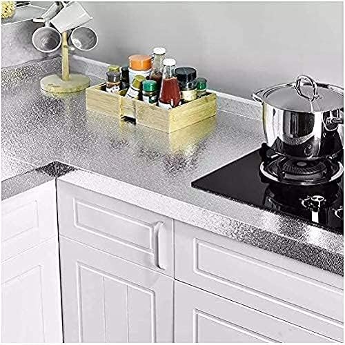 Image of Barebeauty 60 x 200 cm Kitchen Wallpaper, Self Adhesive Oil Proof Waterproof Wall Sticker for Kitchen, Anti-Mold Heat Resistant Backsplash Wall Covering (Pack of 3, 38.76 Sq. Ft. Approx)