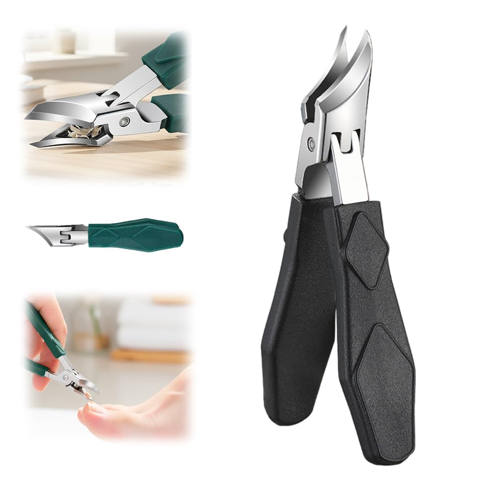 Wide Jaw Opening Anti-Splash Slanted Nail Clipper 2026 Upgraded Fingernail and Toenail Clippers Clippers for Ingrown Nails Ingrown