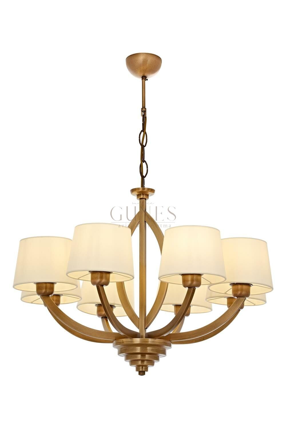 Avonni AV-60362-8ES Eskitme Kaplama Modern Avize E27 Metal Kumaş 65cm