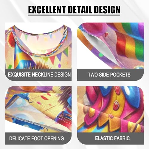 Hedgehog Mardi Purple Pajama Set Short Sleeve Nightwear Soft Clothes Set Summer Pajamas Cotton 5Y4