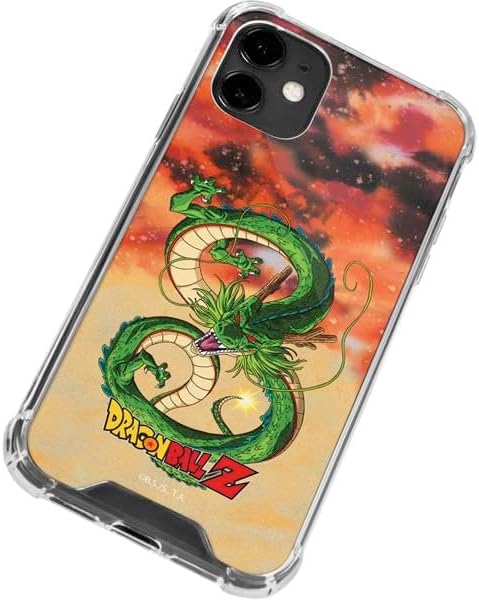 Skinit Clear Phone Case Compatible with iPhone 12 - Officially Licensed Dragon Ball Z One Wish Shenron Design