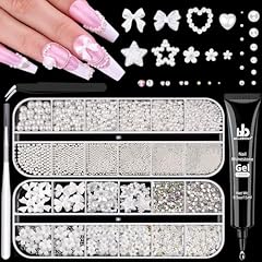 10 2 Boxes Nail Art Decos Set 38+Glue