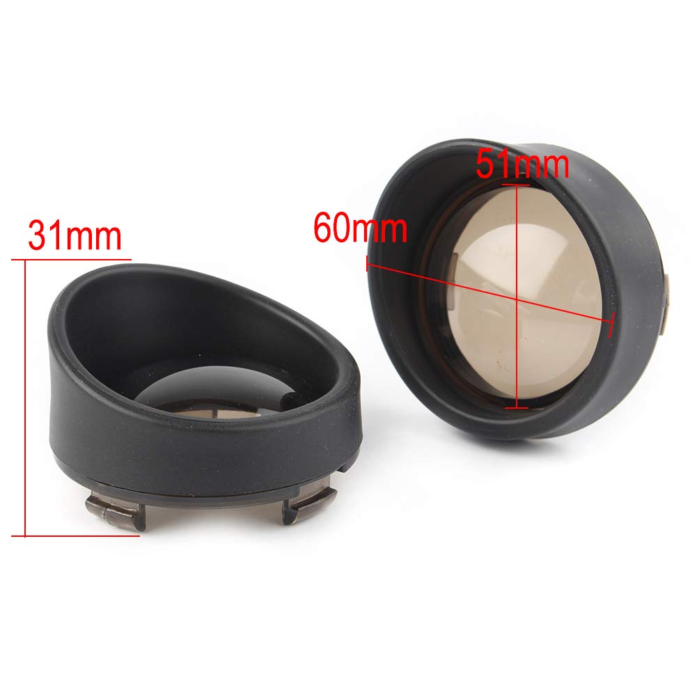 Cnfang4 Motorbike Turn Signal Visors Lens Covers Light Indicator Lamp for Harley Dyna for Softail For Sportsters Touring Plastic Black