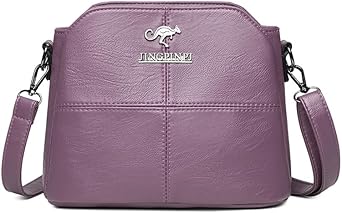 Bolsa Feminina Transversal de Couro, Bolsa Tiracolo Média ou Pequena, Estilo Carteiro, Bolsa de Lado Feminina Elegante, Bolsas Femininas de Mão e Ombro Casuais
