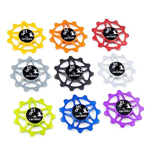 JRC Components Rodas de polia de cerâmica 11T | Compatível com Shimano 105 R7150 de 12 velocidades e