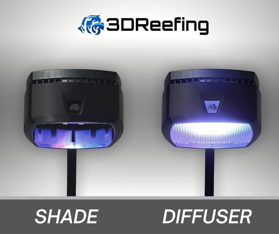 3DReefing Ai Prime 16 HD Reef Aquarium Led Light Shade and Diffuser