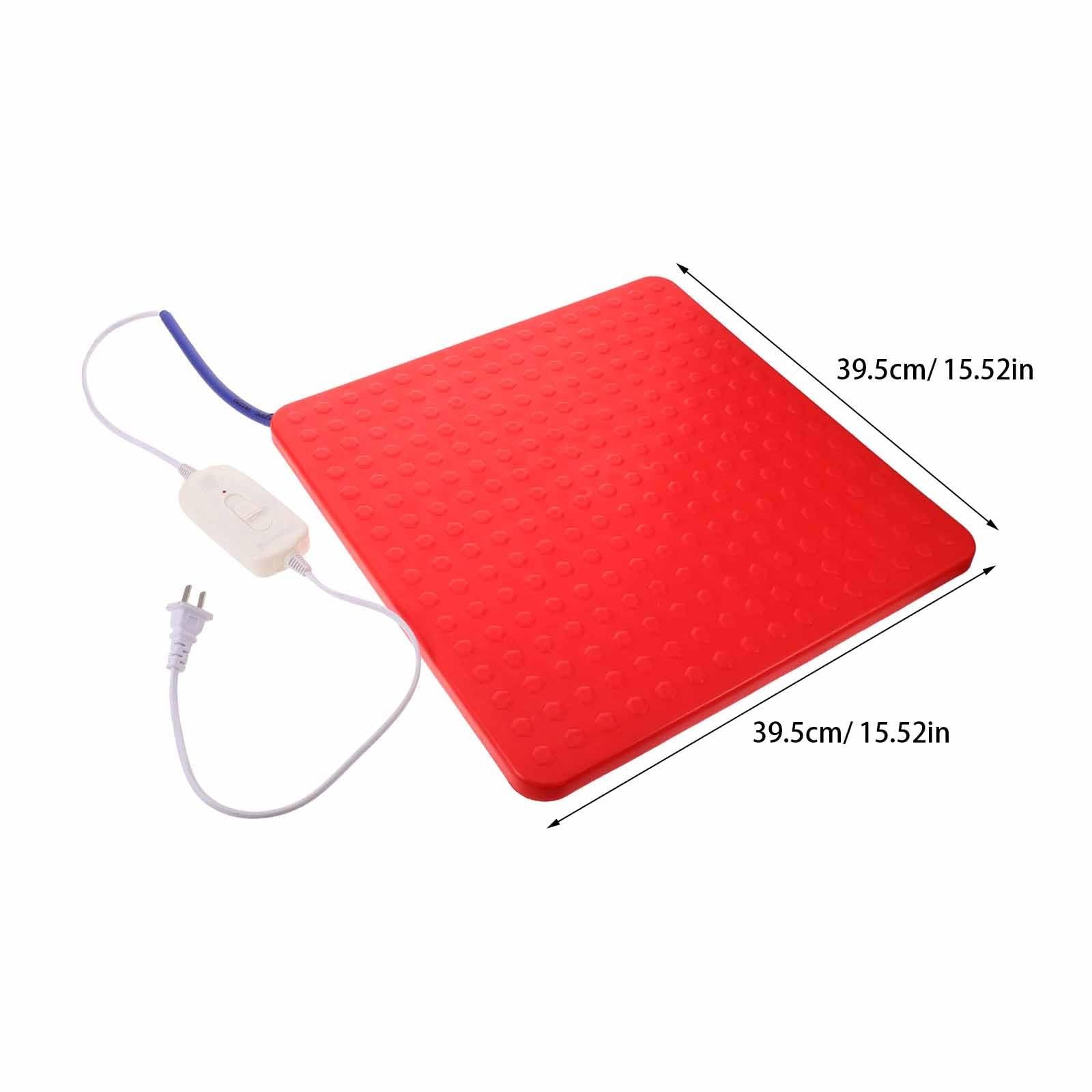 Cabilock Tappetino Termico per Rettili e Piccoli Animali Domestici in Polipropilene 39,5x39,5cm con Design a Risparmio Energetico e 2 Livelli di Calore per Terrari e Gabbie