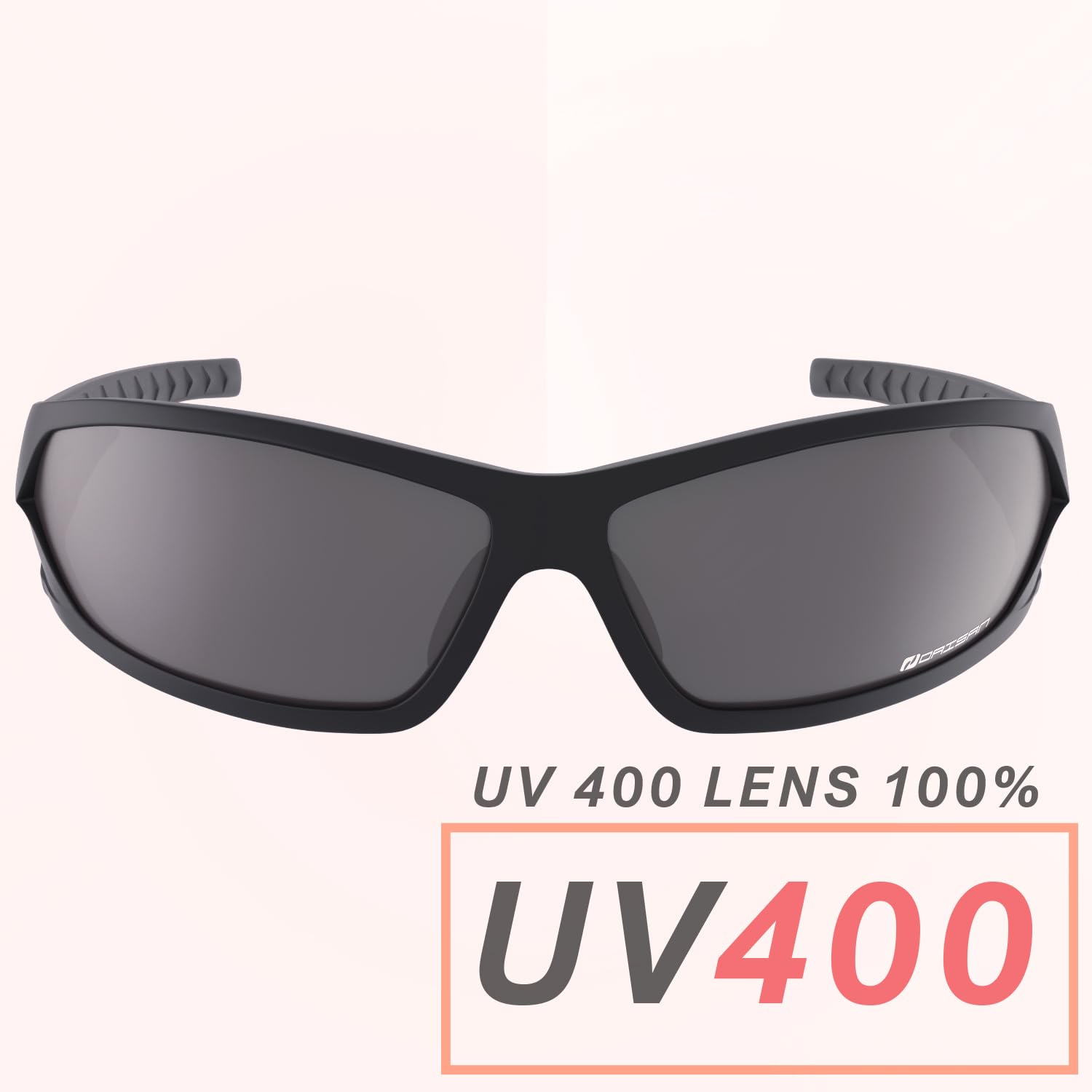 Daisan Lunettes de soleil pour homme - Lunettes de moto pour motard - Protection 100 % UV - Verres incassables