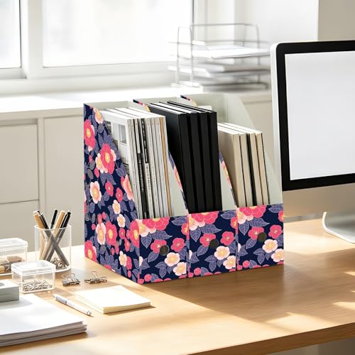 Classeurs pliables pour magazines lot de 6 boîtes de rangement Camélia Peach - 6