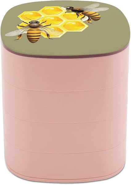 Draai de sieraden doos met dierlijke bijenkorf sieraden gevallen met  spiegel, sieraden gevallen bulk, meerlaagse ontwerp sieraden houder voor  vrouwen meisje en kinderen : Amazon.nl: Kleding, schoenen \u0026 sieraden