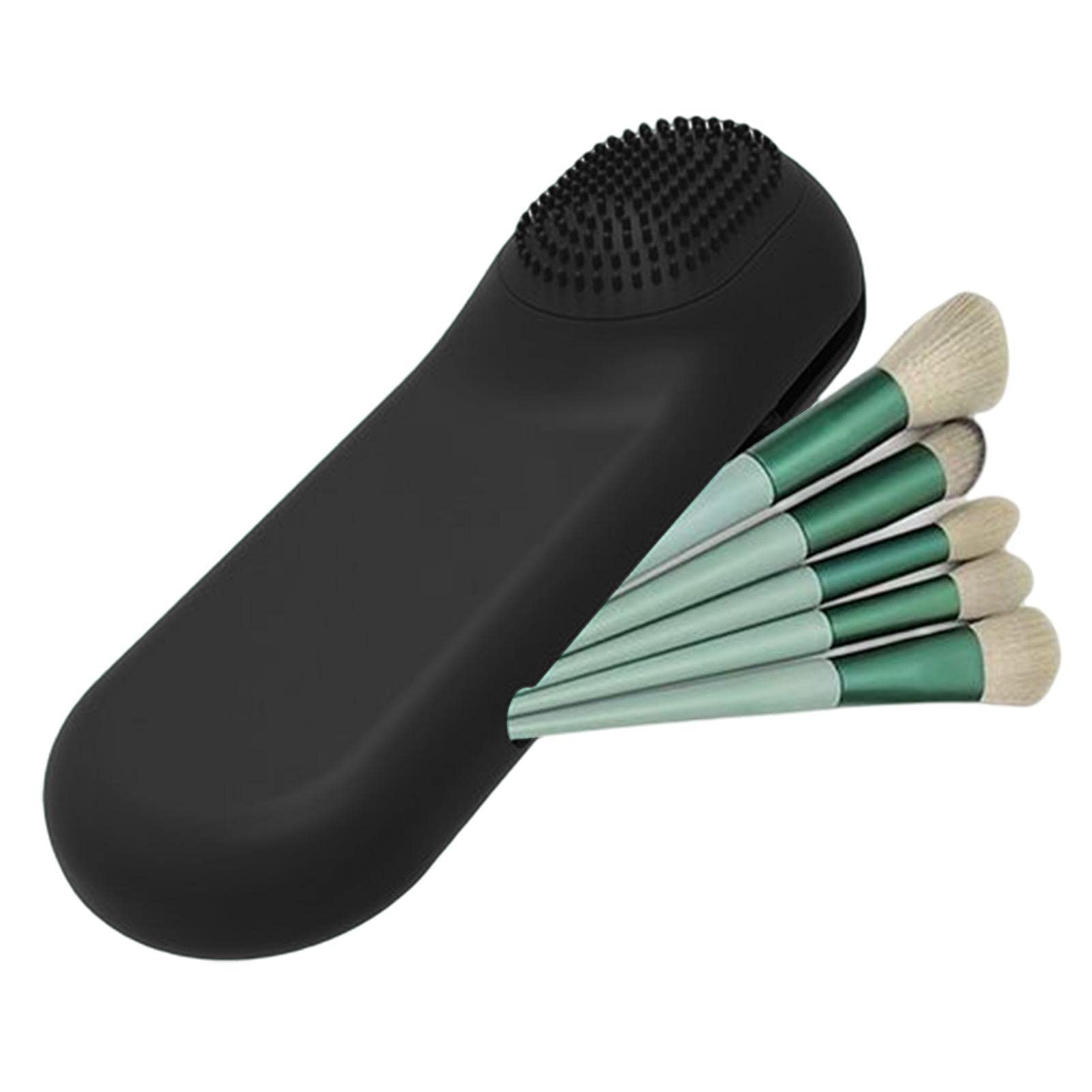 Magnetische Silikon-Make-up-Pinseltasche – Kompakter Organizer Für Reisen, 22,9x7,6x3 Cm, Leicht Zu Reinigen