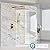 FPXRNG Gold Shower Faucet Set, Rainfall Shower System with Rain Shower Head and Handle Set, Wall Mounted Shower Fixtures, Full Metal Trim Repair Kit 10 inch Paint Gold (With Shower Valve)