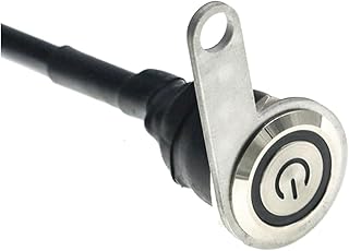 Motorcycle Switch 12V LED Motorcycle Switch Horn ON-Off Headlight Fog Light Handlebar Waterproof Switches Button Manual-Return Switch On Off Switch (Color : White)