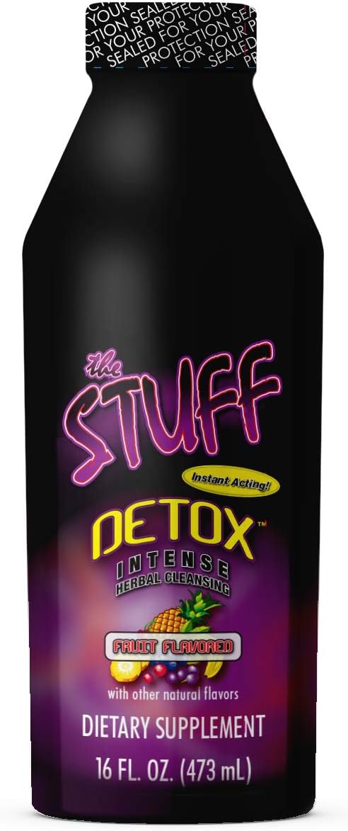 DetoxifyThe Stuff Extra– Fruit Flavor – 16 oz - Herbal Cleansing - Plus Sticker and Bag