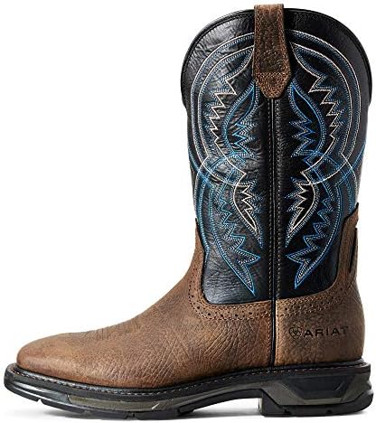 Ariat Mens WorkHog XT Coil Wide Square Toe Work Boot Earth/Twilight 8.5 | Image 1