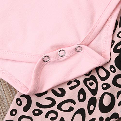 Geagodelia Babykleidung Set Baby Mädchen Langarm Body Strampler + Leopard Hose + Stirnband Neugeborene Kleinkinder Warme Babyset Kleidung - Image 5