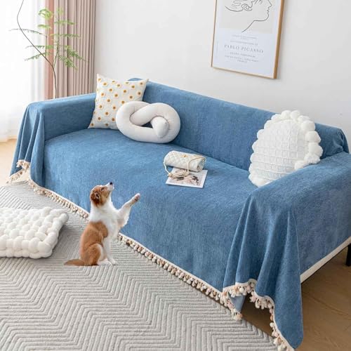 Manta de felpilla para sofá de 3 plazas, antideslizante, para sillón y cama, funda extragrande de 4 plazas, 180 x 260 cm
